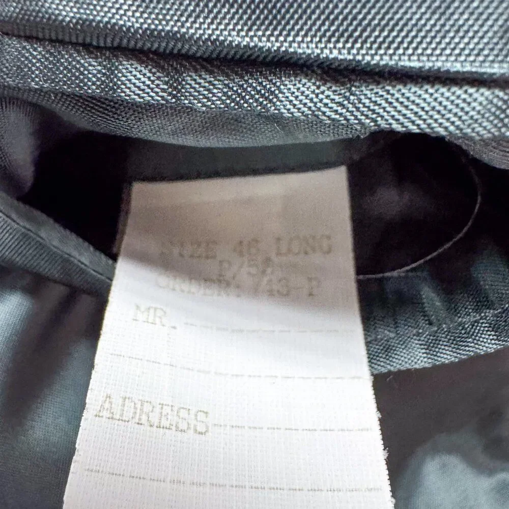 VTG Brooks Brothers 346 Blazer Mens 46L Gray Worsted Wool Office Casual‎ Wedding